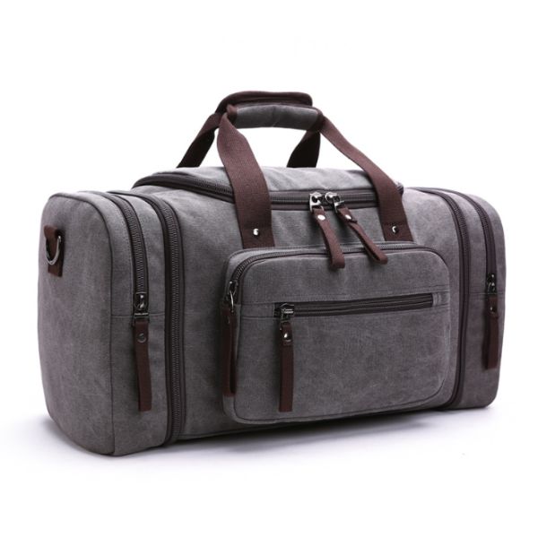 Canvasdufflebaggrey