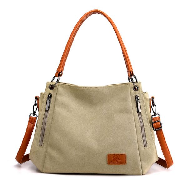 LiteraryToteBagkhaaki