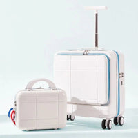 Thumbnail for Premium Trolley Suitcase Set White