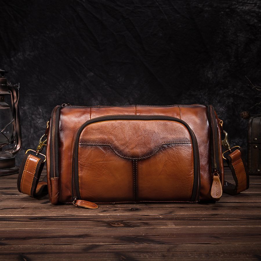 VintageLeatherBagorange