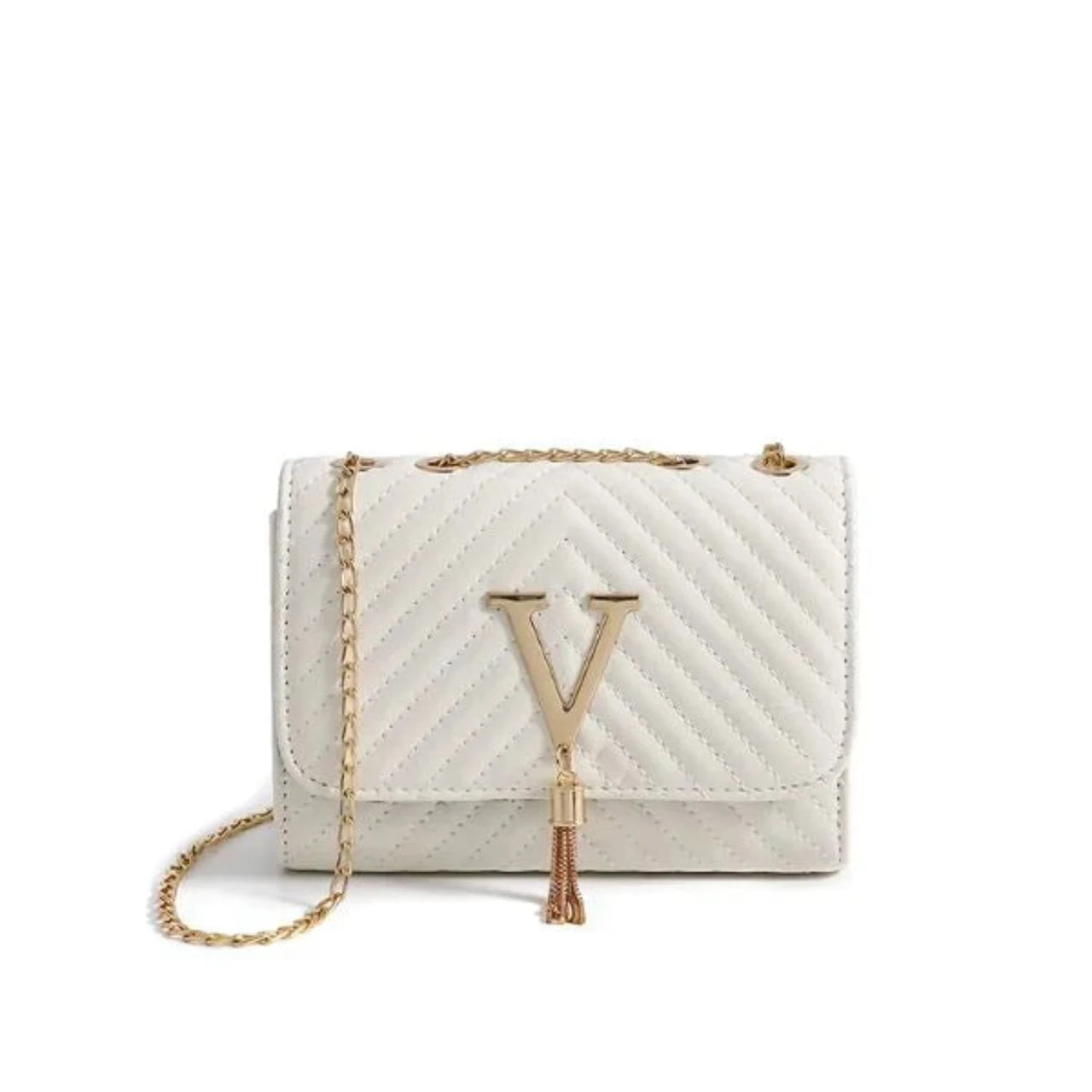 White Chain Bag