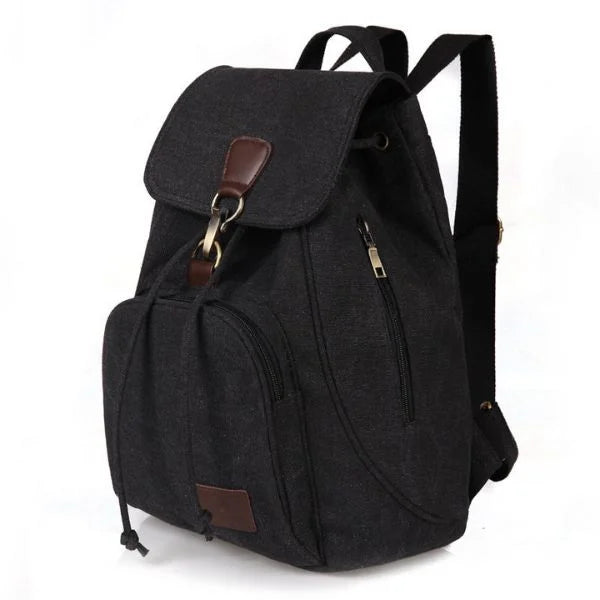 Womencanvasbackpackblack