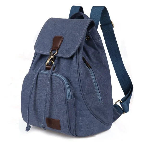 Womencanvasbackpackblue
