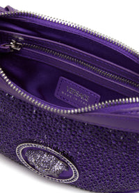 Thumbnail for Versace Purple Mini Crystal Repeat Bag