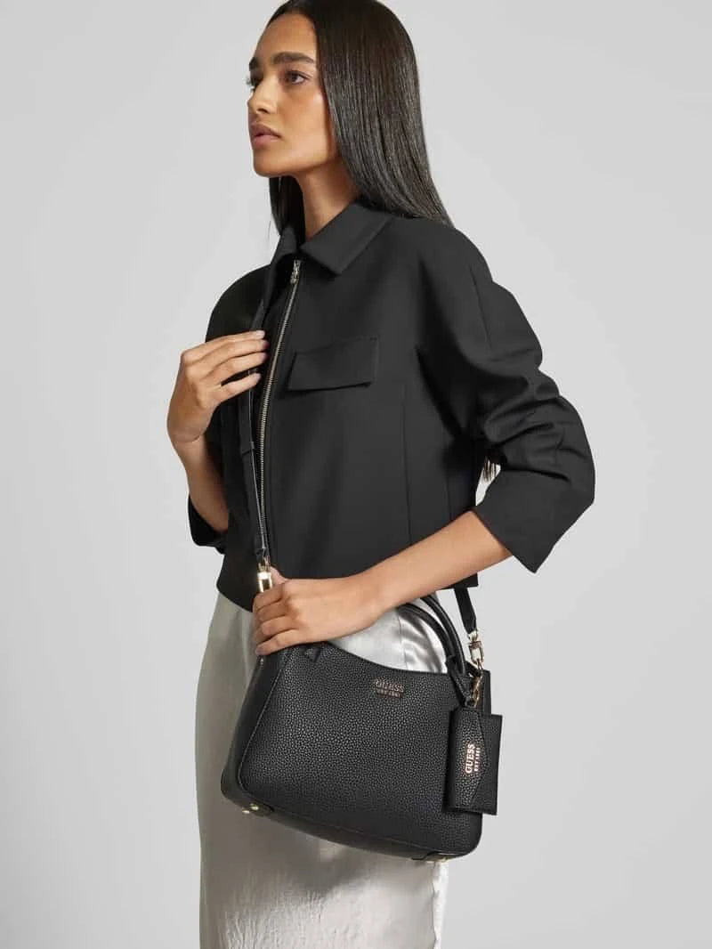 Guess Brenton Girlfriend Satchel S Black