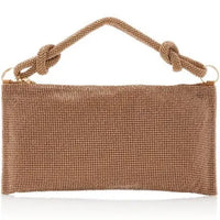 Thumbnail for Cult Gaia Nano Hera crystal-embellished Satin Shoulder Bag Gold