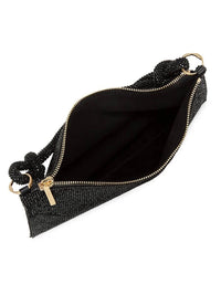 Thumbnail for Cult Gaia Nano Hera crystal-embellished Satin Shoulder Bag Gold