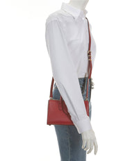 Thumbnail for Michael Kors Scarlett Mini Leather Bag For Women Deep Red