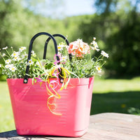 Thumbnail for Hinza Bag Green Tropical Small - Baskets Plastic Pink - 253
