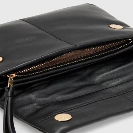 AllSaints Ezra Quilt Crossbody Handbag, Black