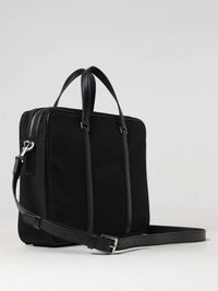 Thumbnail for Emporio Armani Regenerated Saffiano Leather Business Bag - Black