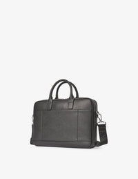 Thumbnail for Emporio Armani Regenerated Saffiano Leather Business Bag - Black