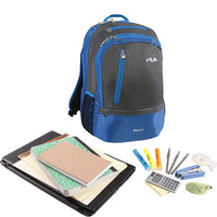 Thumbnail for Fila Duel Tablet and Laptop Backpack, Teal, One Size