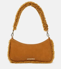 Thumbnail for Jacquemus - Le Bisou Doux Leather Shoulder Bag - Light Beige - 01