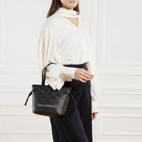 Thumbnail for Karl Lagerfeld Ikon Mono Handbag, Black