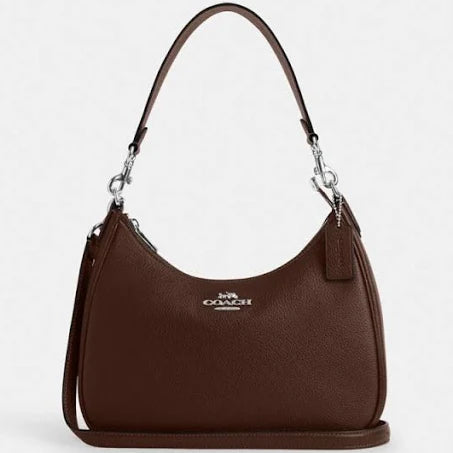 Coach Teri Hobo Bag in Silver/Maple | Stylish Women's Handbag
