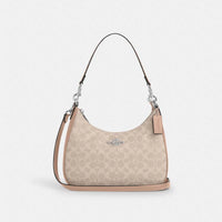Thumbnail for Coach Teri Hobo Bag in Silver/Maple | Stylish Women's Handbag