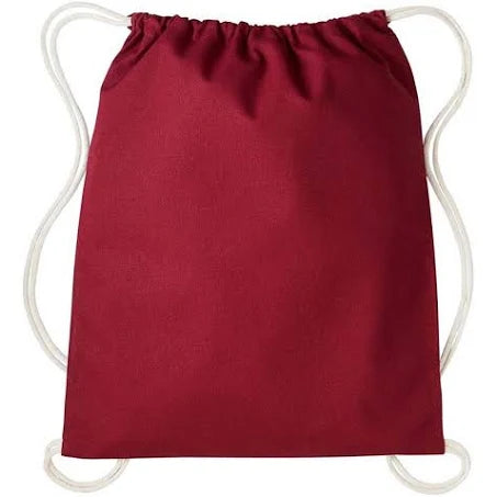 Custom Nutshell Gymsac With Cords Colours Burgundy/Natural Size One Size Adult ...