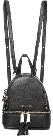 Thumbnail for Michael Kors Rhea Zip - Backpack - Leather - Black