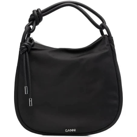 GANNI knot-strap Tote Bag - Black - Size: Regular - Female