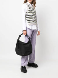 Thumbnail for GANNI knot-strap Tote Bag - Black - Size: Regular - Female