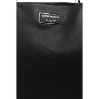 Thumbnail for Emporio Armani - ASV Large Ecological Leather Myea Shopper Bag, Woman, Black ...