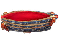 Thumbnail for Dooney & Bourke La Rams NFL Football Los Angeles Triple Zip Crossbody Purse Bag