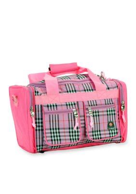 Rockland Duffel Bag, Pink Bandana, 19-Inch