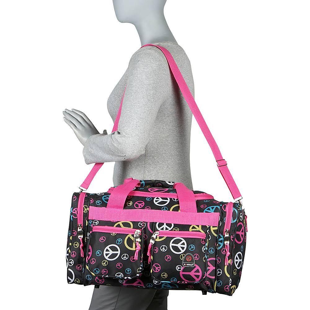 Rockland Duffel Bag, Pink Bandana, 19-Inch
