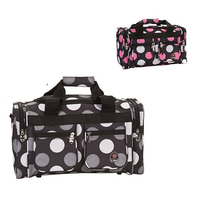 Rockland Duffel Bag, Pink Bandana, 19-Inch