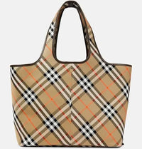 Thumbnail for Burberry, Burberry Check Medium canvas tote bag, Women, Multicolor, One size ...