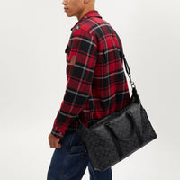 Thumbnail for Coach Men's Ellery Small Duffle Bag in Signature Canvas | PVC