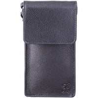 Thumbnail for Lakeland Leather - 'Bowness' Leather Cross Body Phone Pouch - Black