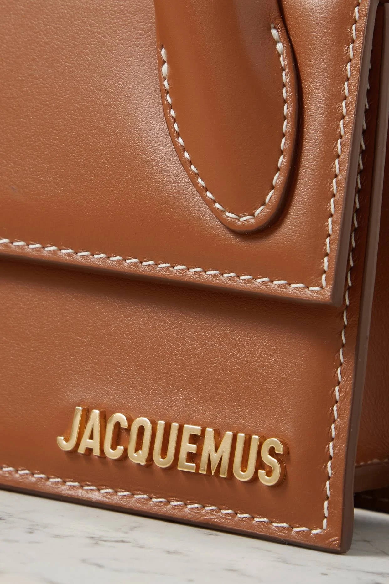 Jacquemus The Chiquito Long Leather Tote - Women - Brown Cross-body Bags