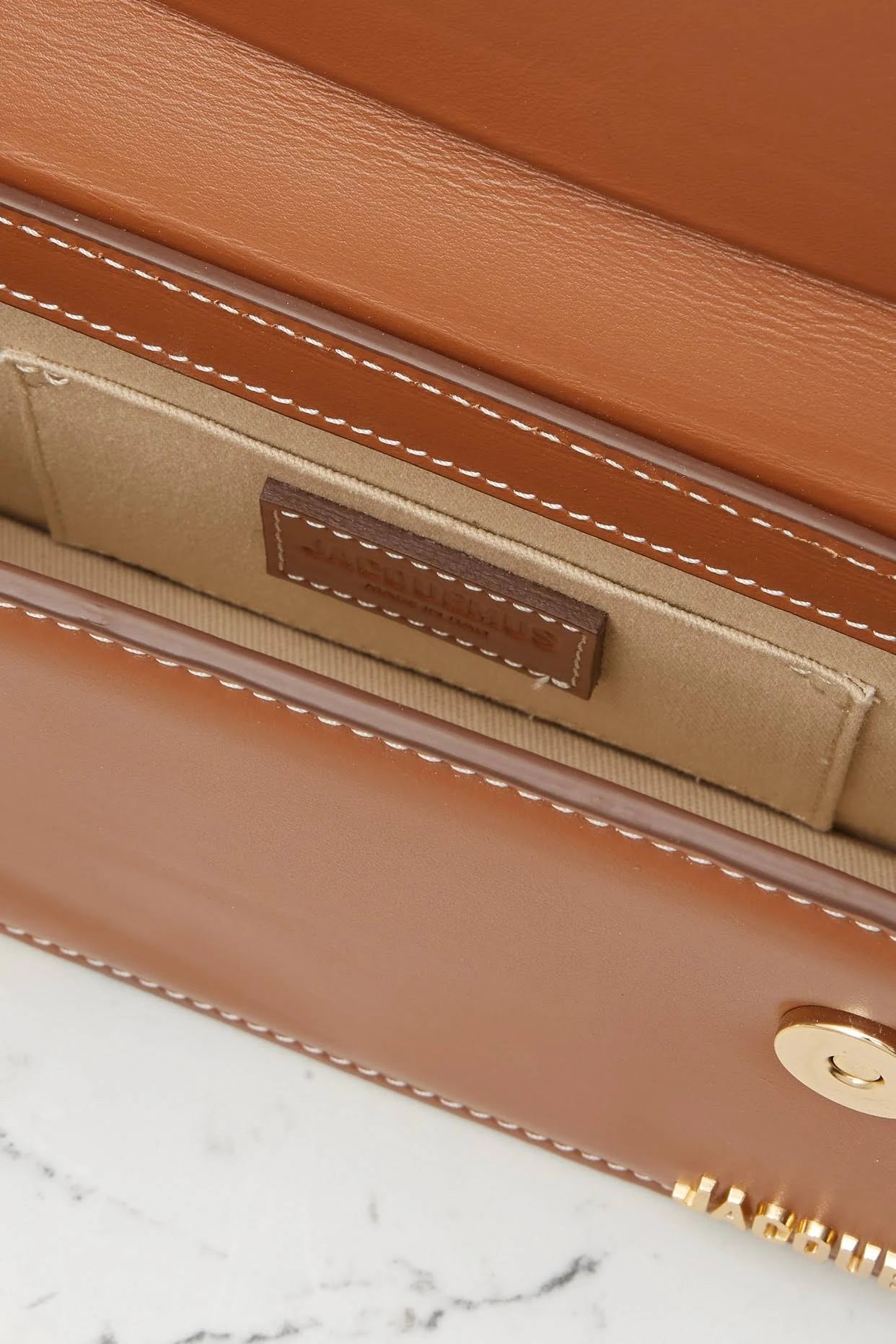 Jacquemus The Chiquito Long Leather Tote - Women - Brown Cross-body Bags