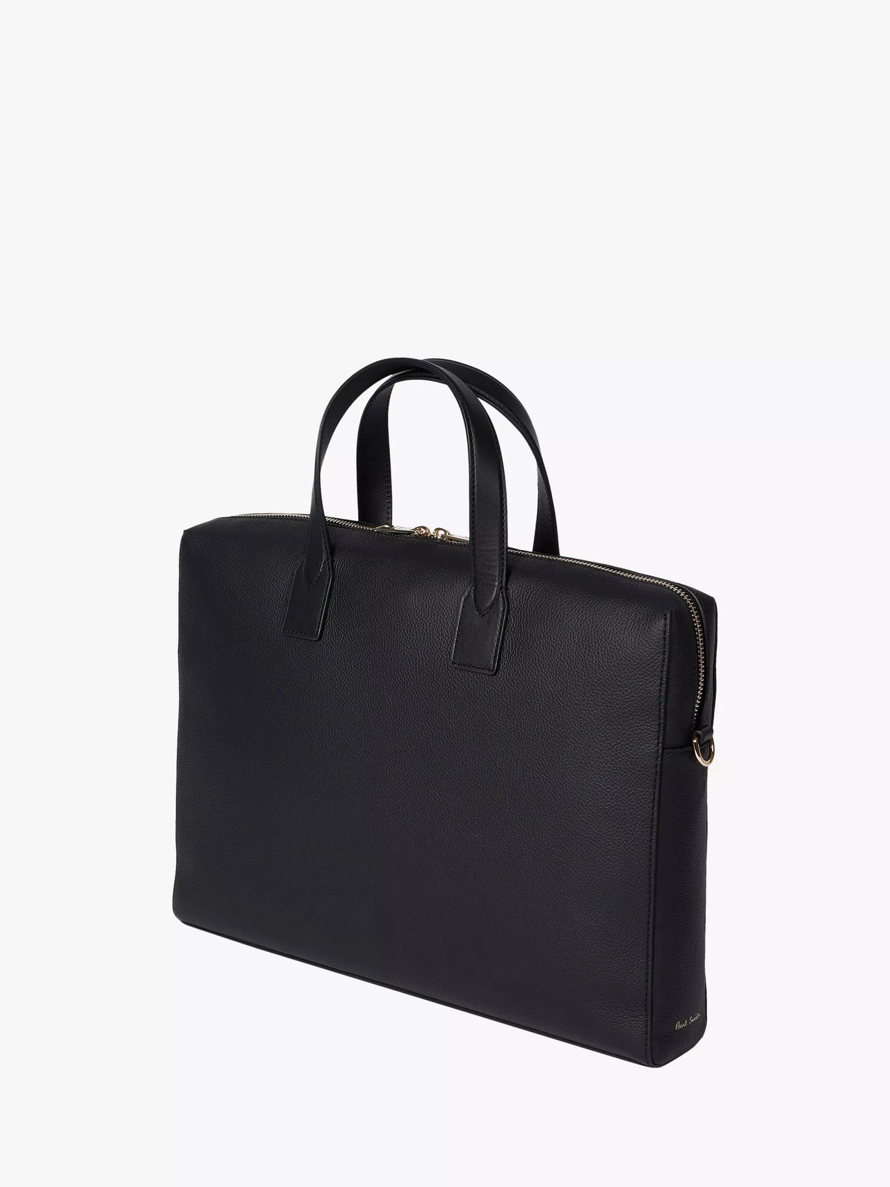 Paul Smith Signature Stripe 'Folio' Leather Briefcase Black