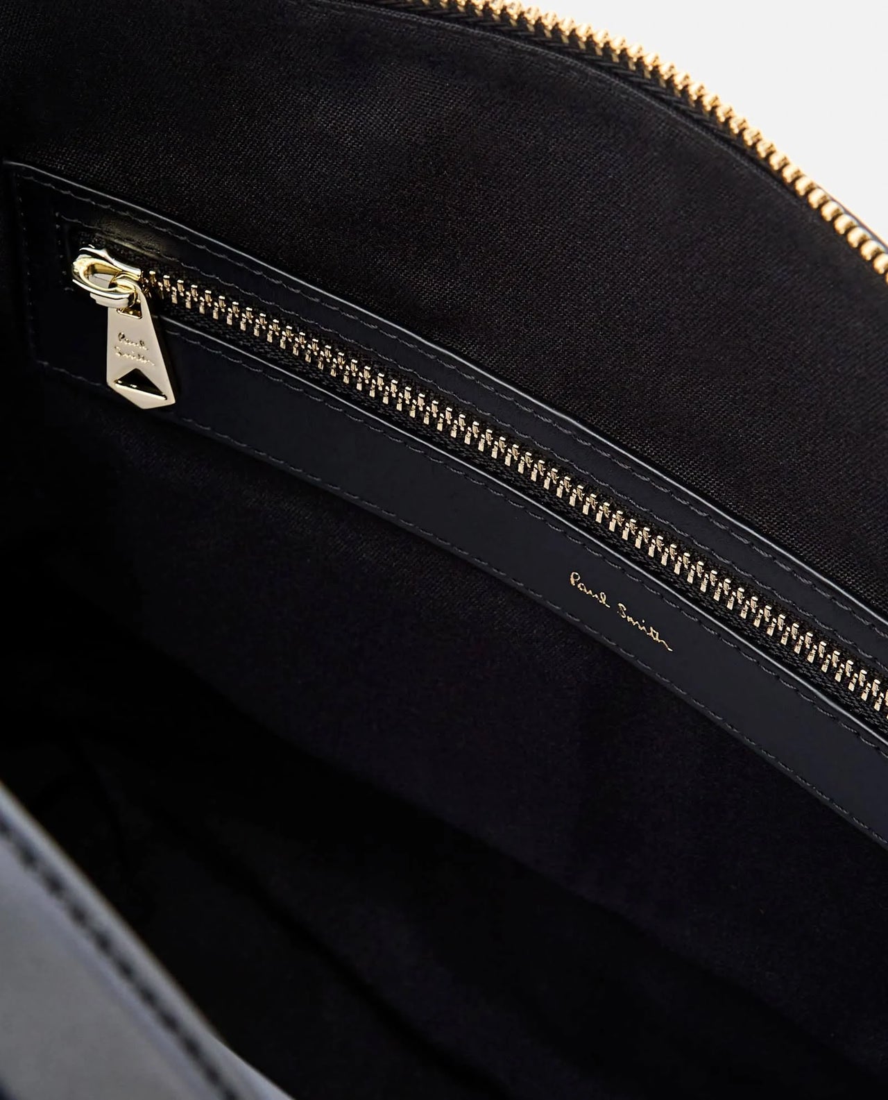 Paul Smith Signature Stripe 'Folio' Leather Briefcase Black