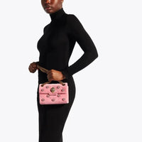 Thumbnail for £189 Kurt Geiger London Pink Velvet Mini Kensington Bag Brand With