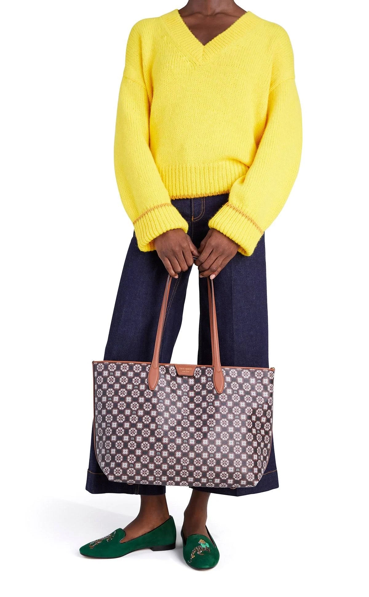 Kate Spade New York Spade Flower Monogram Sutton Medium Tote
