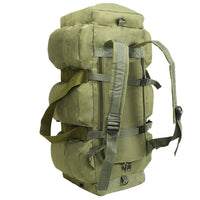 Thumbnail for vidaXL 3-in-1 Army-Style Duffel Bag 90 L Olive Green