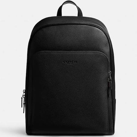 Coach Men's Gotham Backpack in Black | Leather