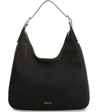 Thumbnail for Mk Nolita Large Pebbled Leather Hobo Shoulder Bag - Black - Michael Kors