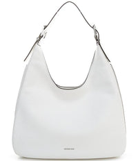 Thumbnail for Mk Nolita Large Pebbled Leather Hobo Shoulder Bag - Black - Michael Kors