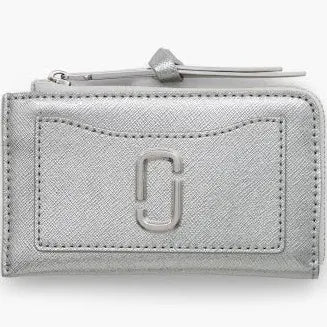 The Metallic Utility Snapshot Top Zip Multi Wallet in Silver