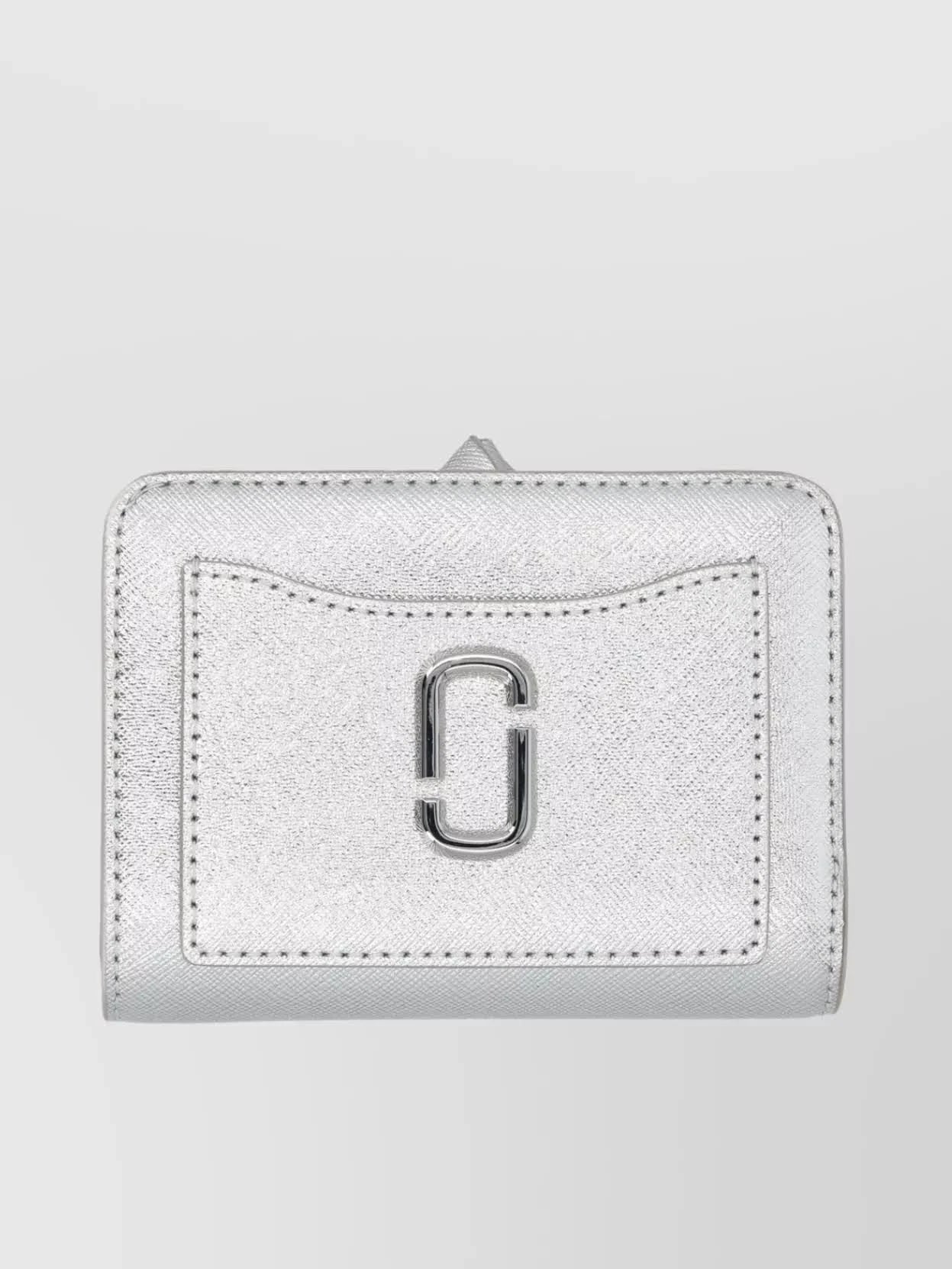 The Metallic Utility Snapshot Top Zip Multi Wallet in Silver