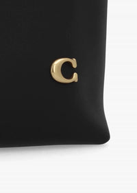 Thumbnail for Coach North 32 Leather Tote Bag Black