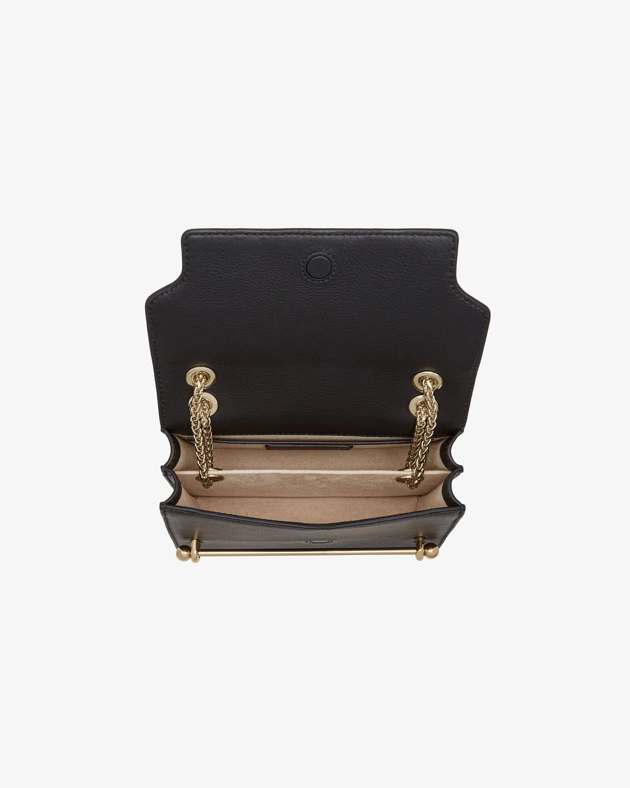 Strathberry Mini Leather East West Bag - Black - One Size