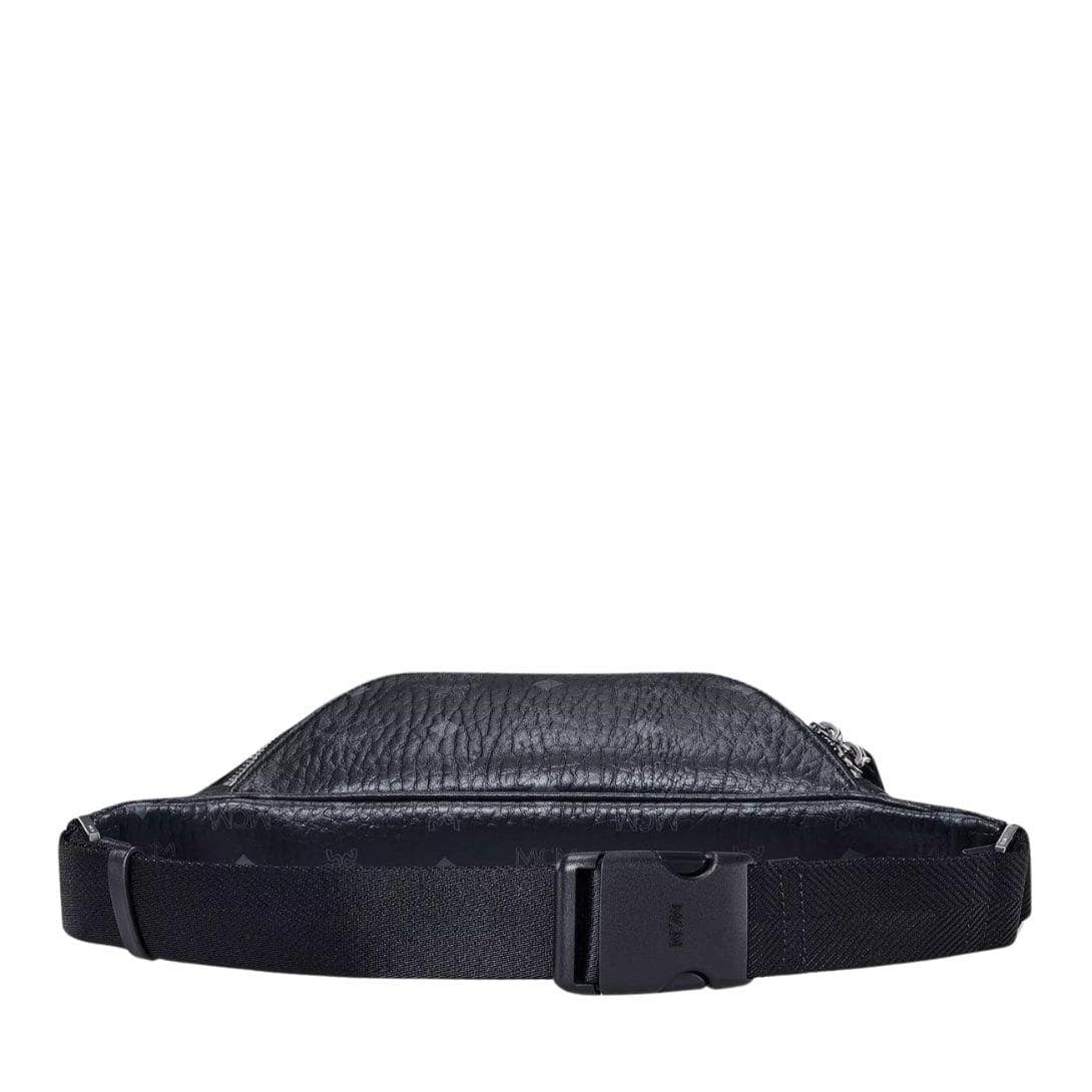 MCM FURSTEN BELT BAG IN VISETOS COGNAC BLACK