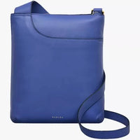 Thumbnail for Radley London Womens Leather Pockets Medium Medium Ziptop Crossbody - Blue Medium
