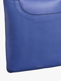 Thumbnail for Radley London Womens Leather Pockets Medium Medium Ziptop Crossbody - Blue Medium